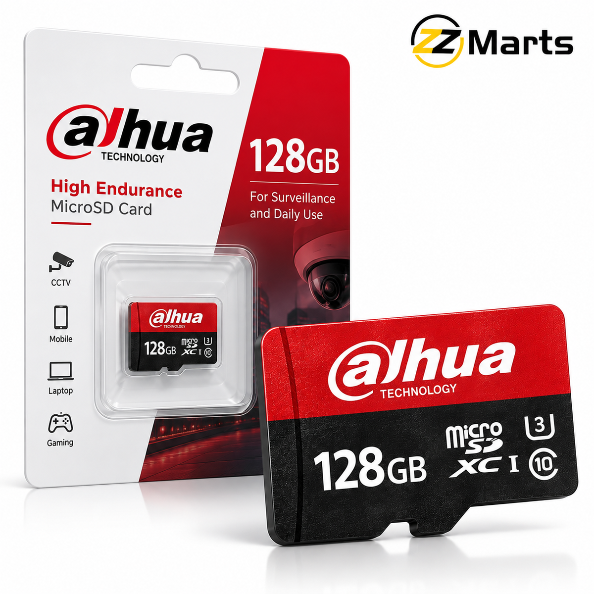 128GB High Endurance microSD Card – Class 10 U3 microSDXC