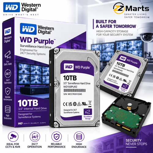 10TB Hard Drive for DVR / NVR / XVR – 3.5" SATA