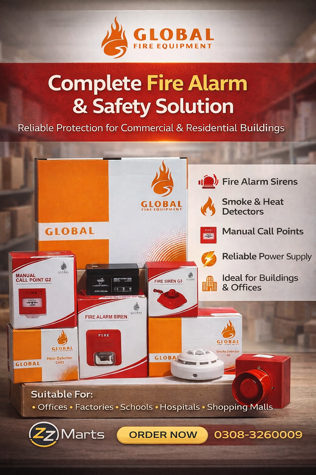 Smart Fire Alarm System – 2 Zone / 4 Zone / 8 Zone (Customizable Package)