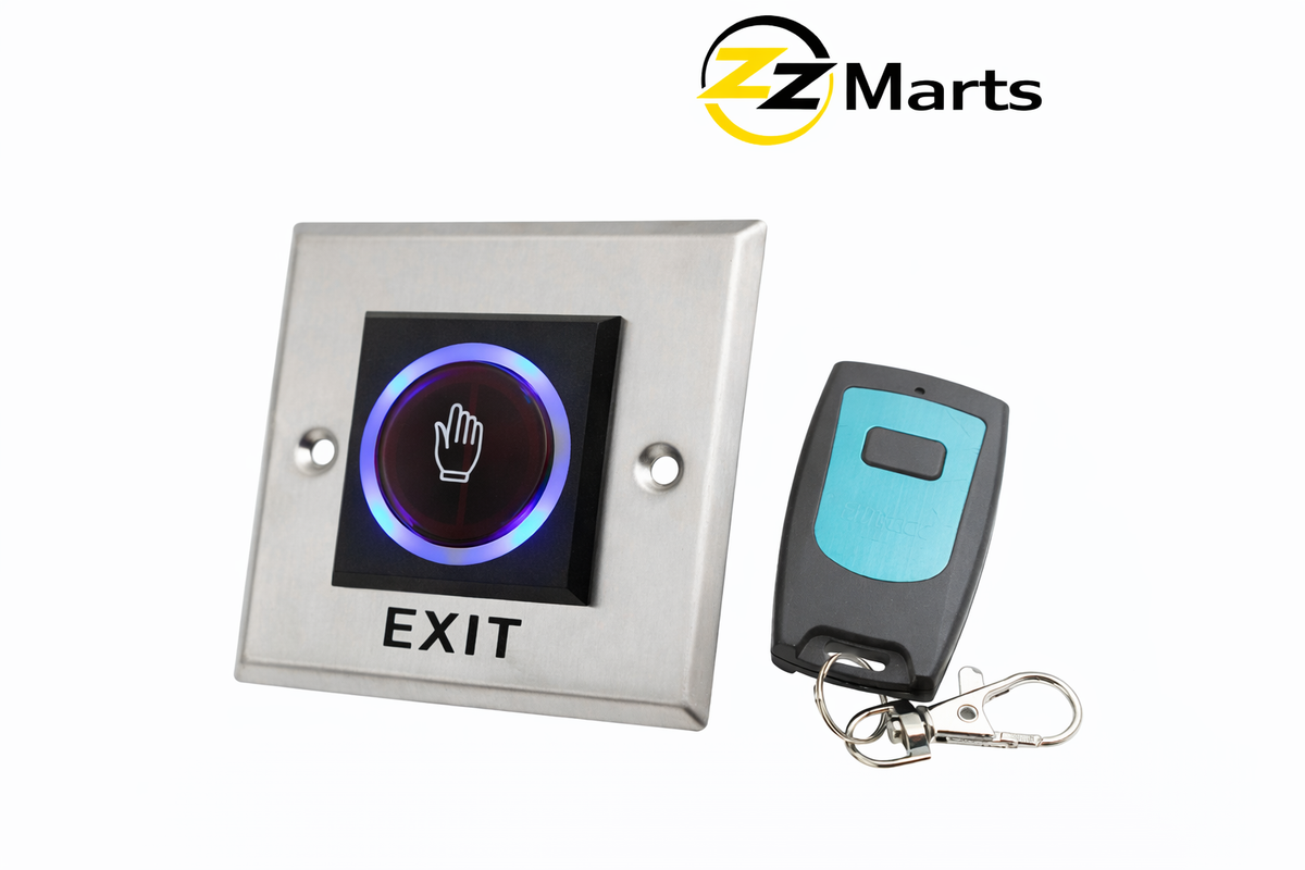 No Touch Exit Button with Remote – Infrared Touchless Door Release Switch II