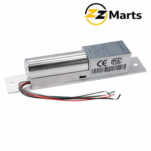 5 Wire Electric Bolt Lock – 12V NO/NC Door Lock with Status Output