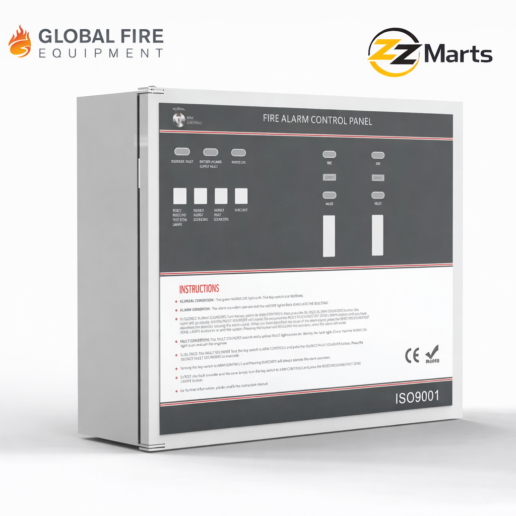 Global 2-Zone Fire Alarm Control Panel – Conventional Fire Detection System