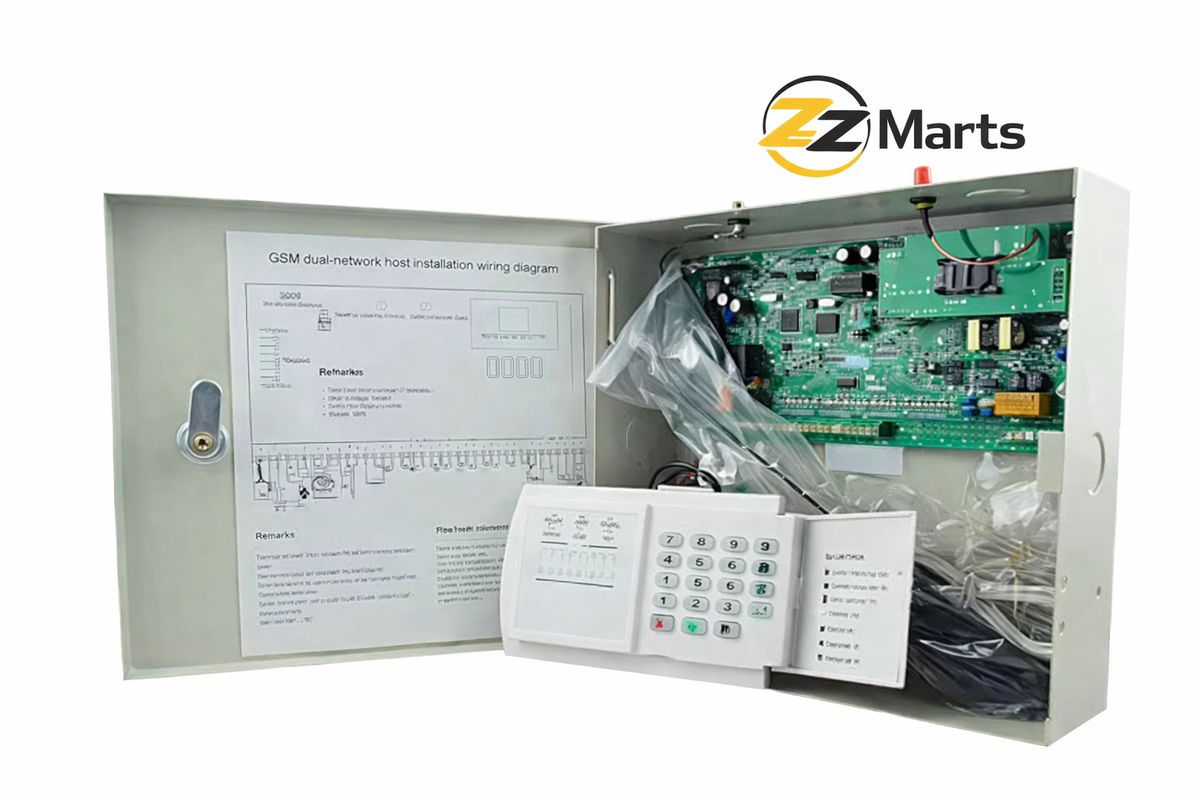 GSM Wireless Alarm Control Panel with Keypad – 8 Zone Security System