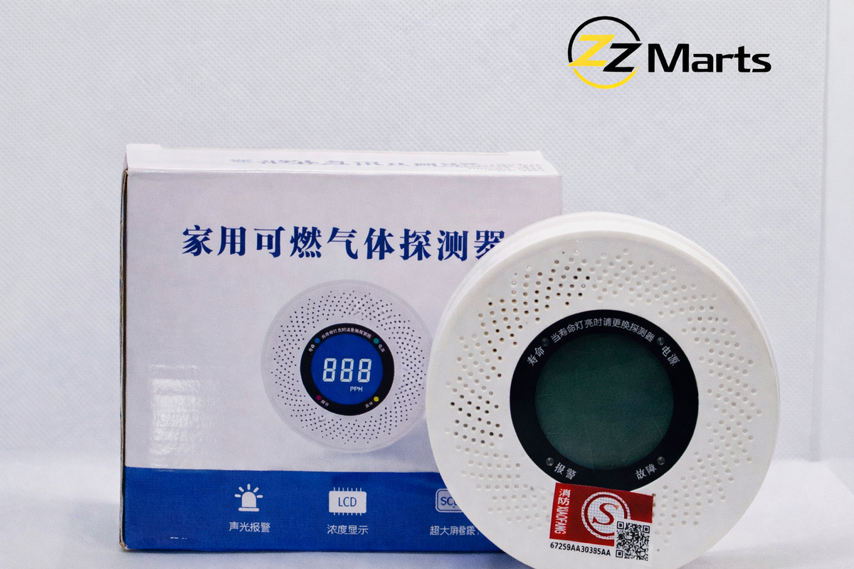 Smart Combustible Gas Leak Detector – LCD Display Alarm