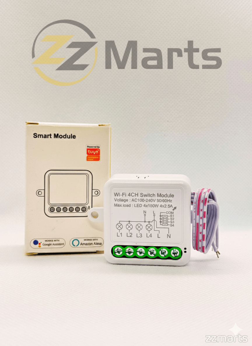 Mini Smart WiFi Switch 4CH | Smart Life Tuya Compatible