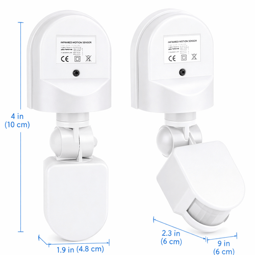 220V Outdoor PIR Motion Sensor – Black & White