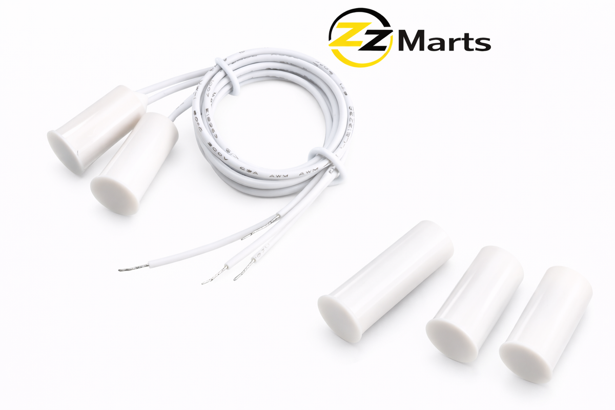 DH-33 Recessed Wired Door Contact – NC Magnetic Reed Switch Sensor