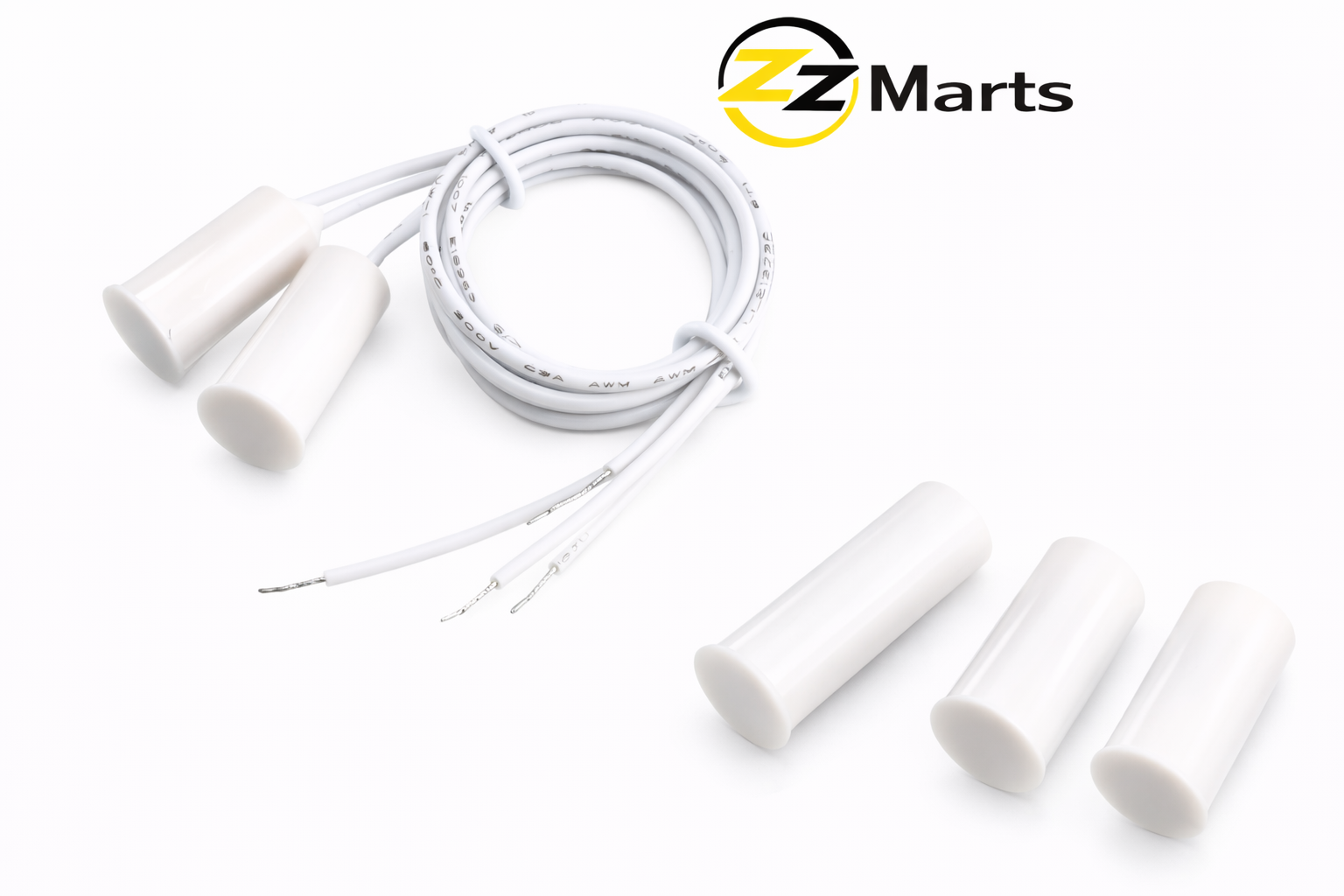 DH-33 Recessed Wired Door Contact – NC Magnetic Reed Switch Sensor