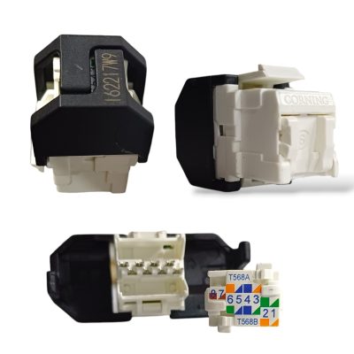 Corning Volition Cat6 UTP Keystone Jack (VOL6UPL3B) – Blue