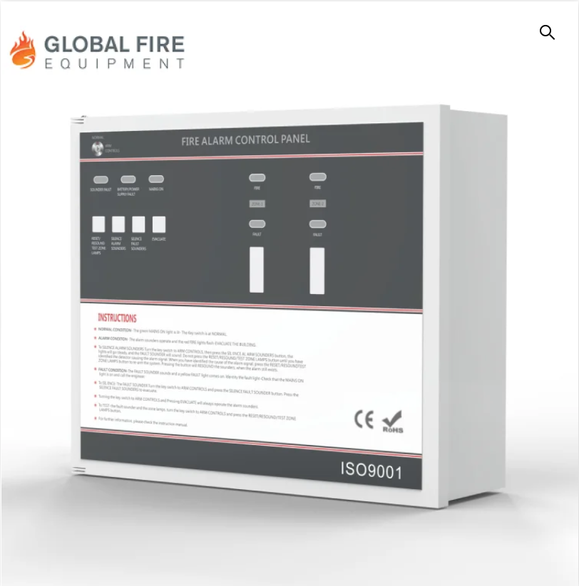 Global 4-Zone Fire Alarm Control Panel – Conventional Fire Detection System