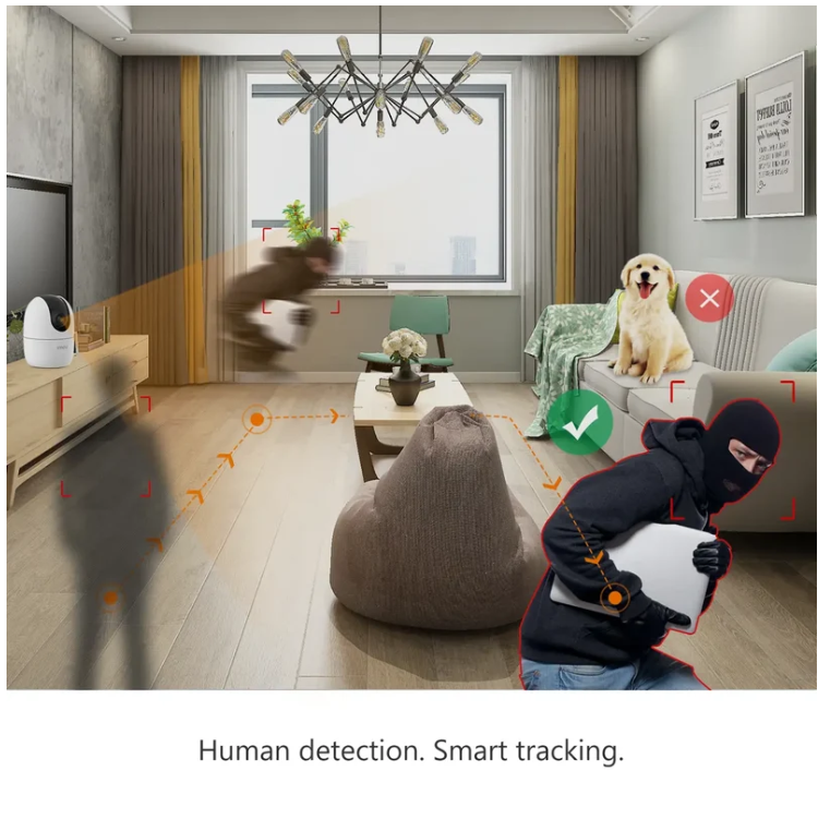 Imou Ranger 2 2K Indoor Pan-Tilt Camera – 3MP WiFi, AI Detection, Two-Way Audio