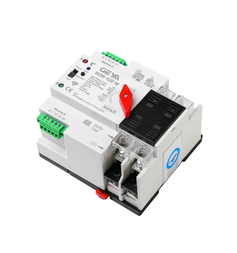 GEYA W2R WiFi Automatic Transfer Switch (ATS) – 2P 100A (Dual Power, Tuya)