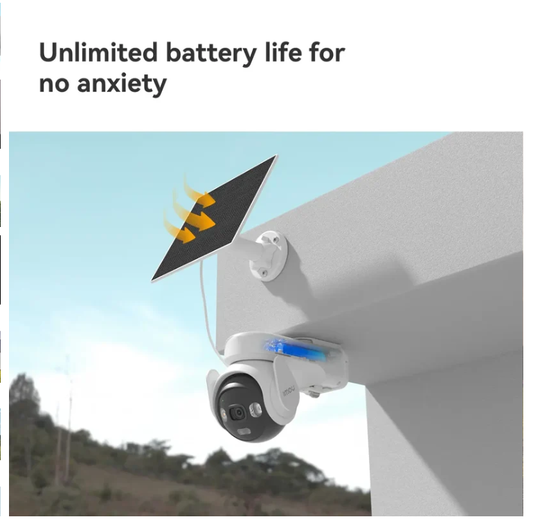 Imou AOV PT 3K Solar Battery Camera – 5MP 4G SIM + WiFi, Pan-Tilt, AI Detection