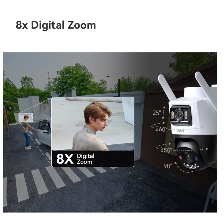 Imou AOV Dual 3K Solar Battery Camera – 5MP+5MP Dual Lens, 4G SIM + WiFi, AI Detection