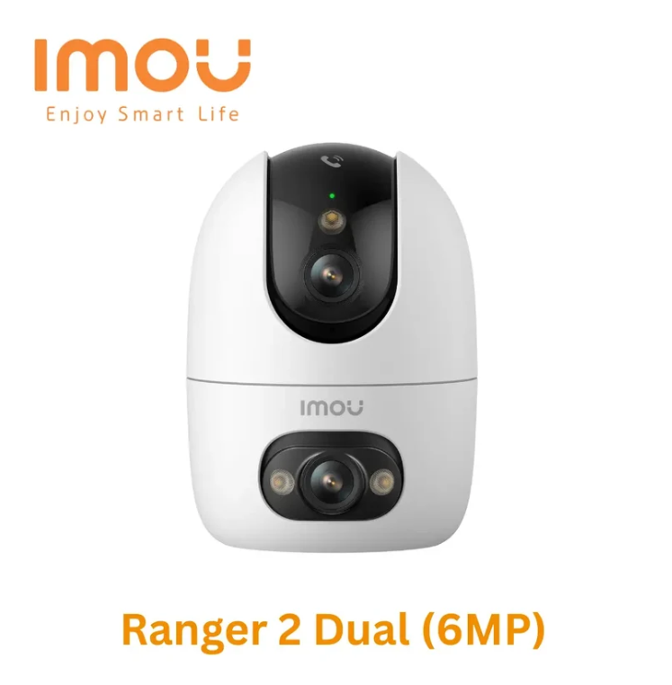 Imou Ranger 2 Dual 2K Indoor Dual-Lens Pan-Tilt Camera – 3MP+3MP WiFi, AI Detection