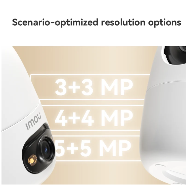 Imou Ranger 2 Dual 2K Indoor Dual-Lens Pan-Tilt Camera – 3MP+3MP WiFi, AI Detection