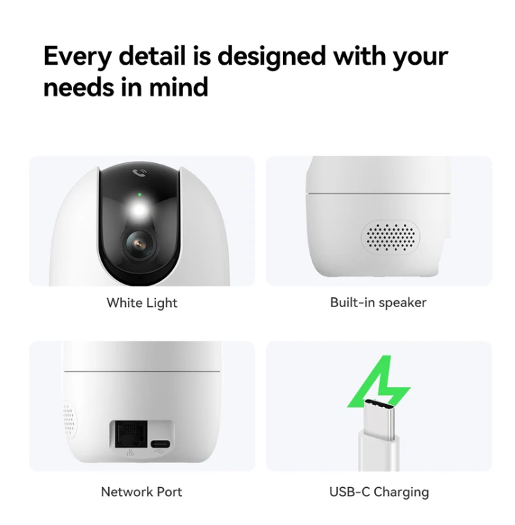 Imou Ranger 2 Pro 4K Indoor Pan-Tilt Camera – 8MP WiFi, AI Detection, Two-Way Audio