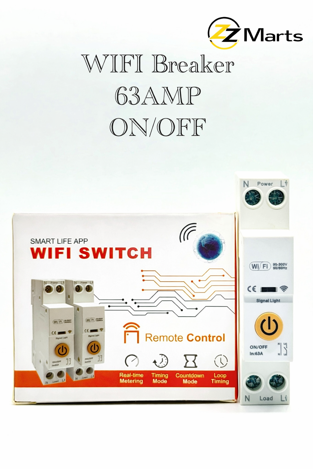 Smart WiFi Circuit Breaker 63A ON/OFF Remote Control Switch