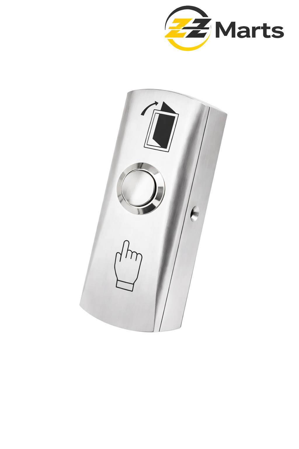 Curved Stainless Steel Exit Button – Door Release Access Control Switch 1X3