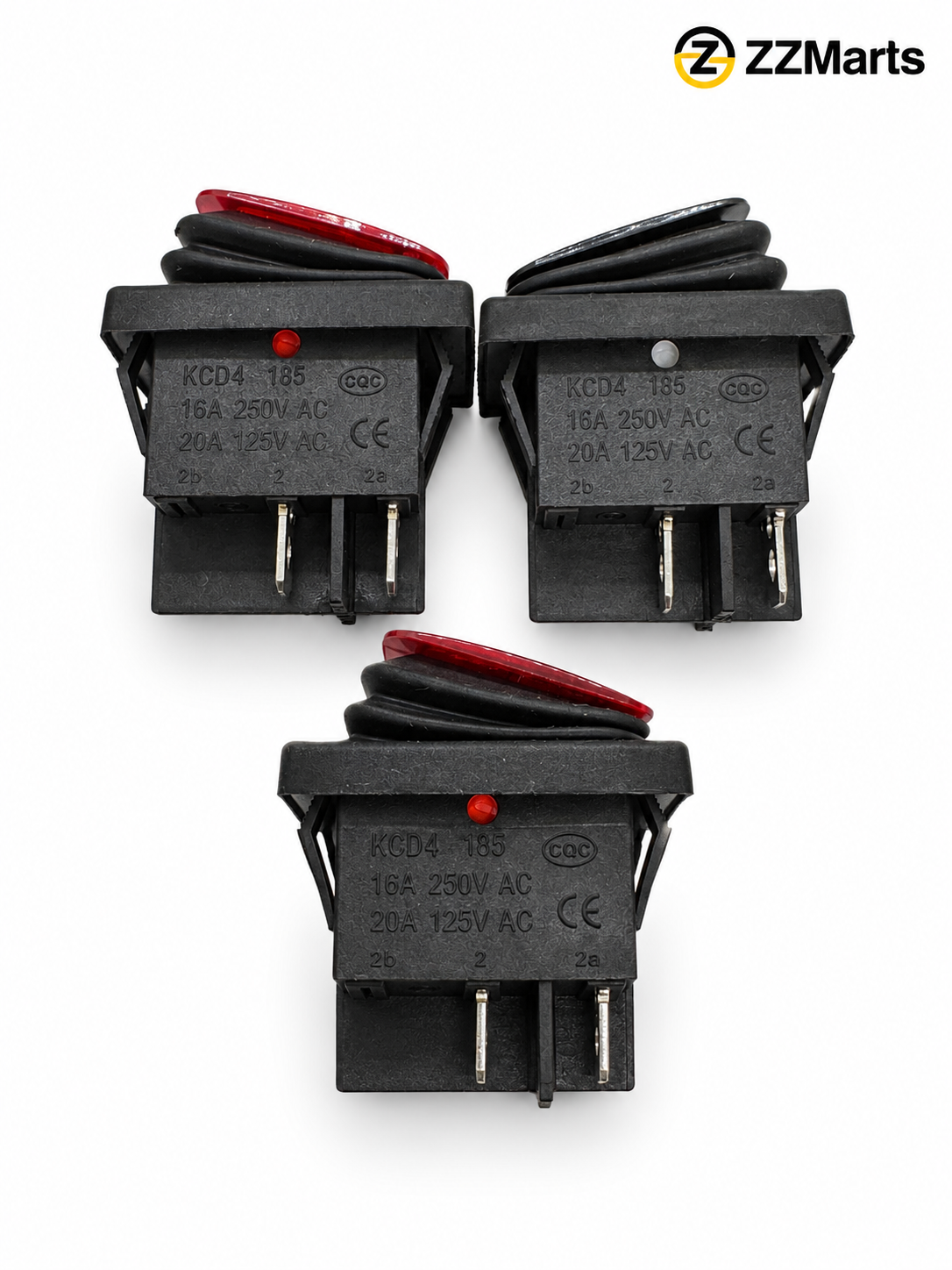 Illuminated Rocker Switch – 4-Pin ON-OFF, Heavy Duty (Pack of 2)