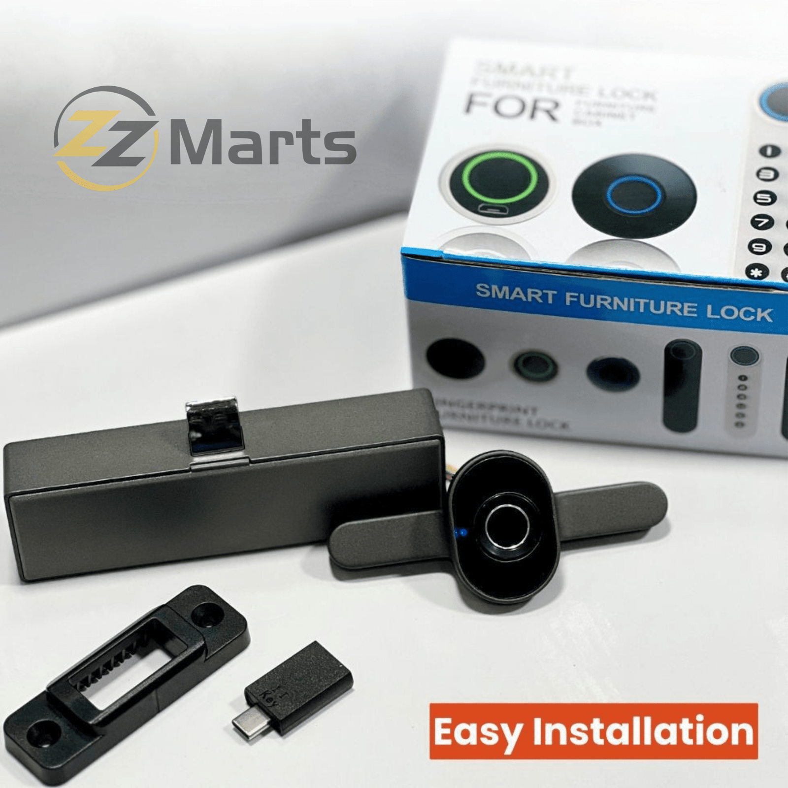 F118(S) Fingerprint Cabinet Lock – Smart Biometric Drawer & Cabinet Lock