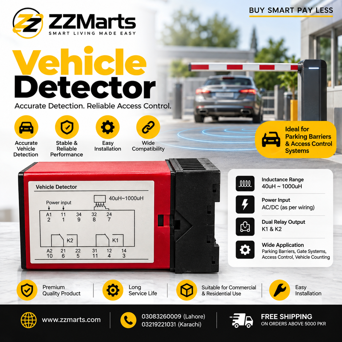 Loop Detector (Vehicle Detector) – Dual Channel for Gate Barriers