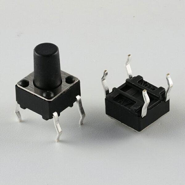 SW-04II 4-Pin DIP Tact Switch – 6×6×7mm Momentary Push Button