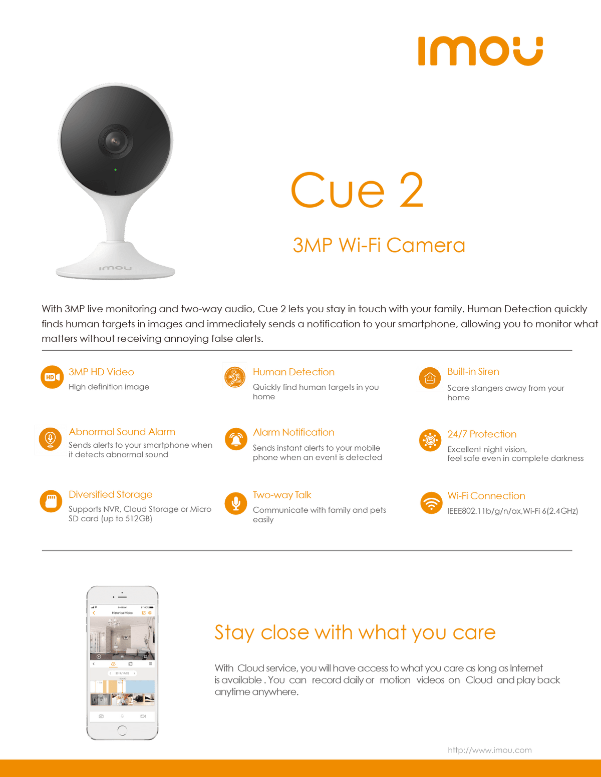 Imou Cue 2 3MP Camera | ZZ Marts