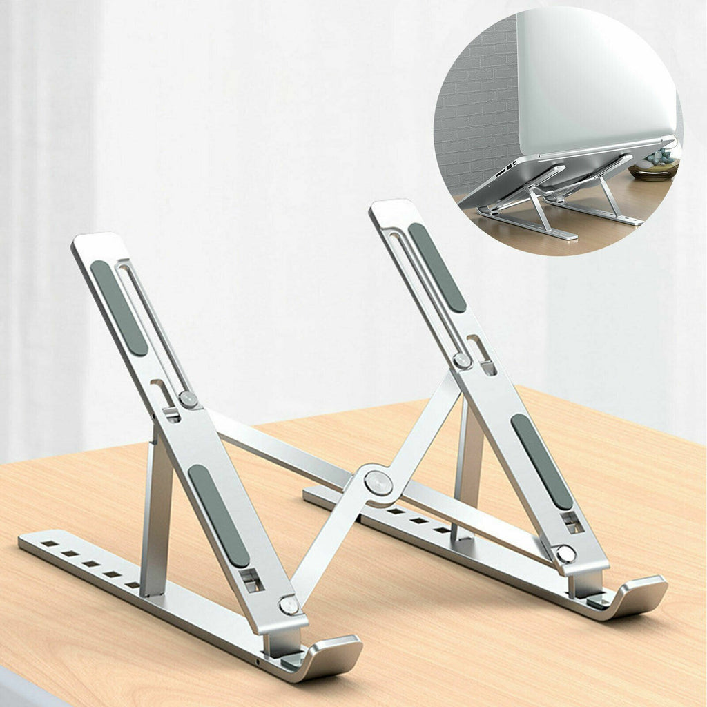 Adjustable Aluminum Laptop Stand – Foldable, Portable & Ergonomic Design