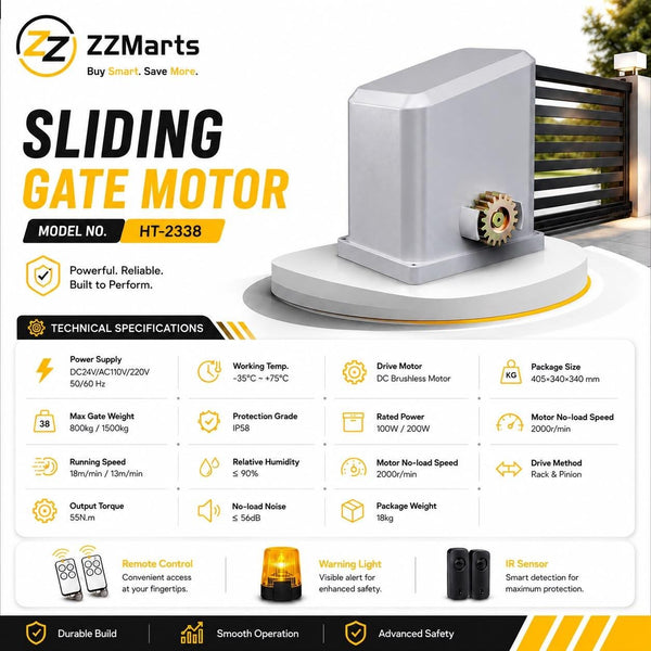 Automatic Smart Sliding Gate Motor ZZ-2338