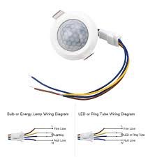 220V PIR Motion Sensor 38MM – Infrared Sensor (30W Load)