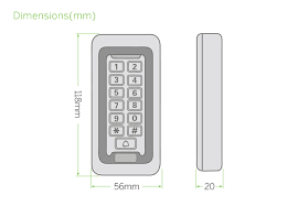 Metal Keypad Access Control System –  Password Door S602EM
