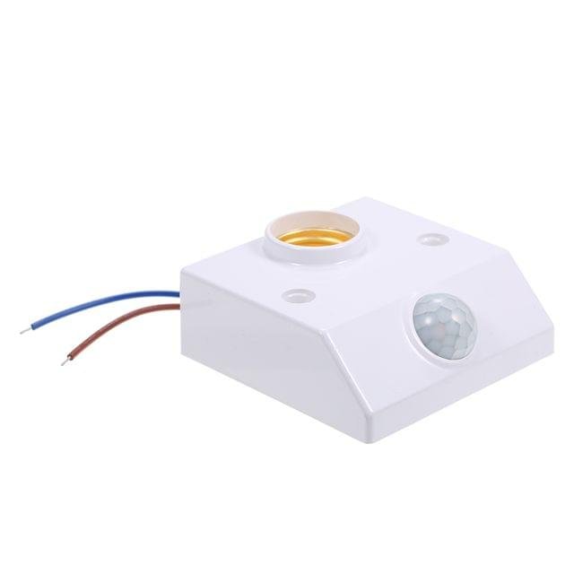 E27 Bulb Holder PIR Sensor 3×3 – 360° Motion Activated Light Socket