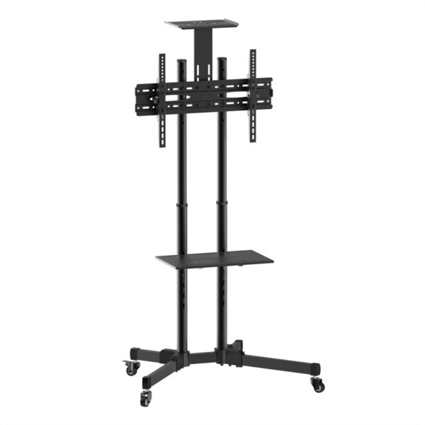 Mobile TV Carts on Wheels for 32-70 Inch Flat/Curved Panel Screens TVs - Height Adjustable Floor Trolley Stand - Image 3