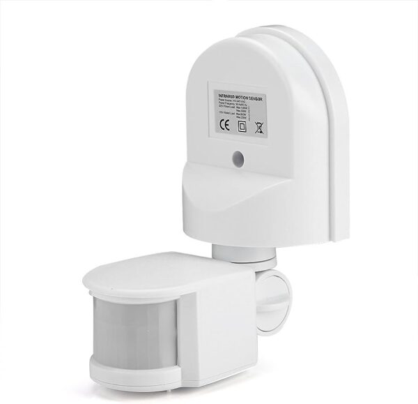 220V Automatic Infrared PIR LED Motion Sensor Detector Switch WITH STAND OUTDOOR WATERPROOF