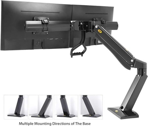 NB North Bayou Dual Monitor Arm, Adjustable Monitor Desk Mount  for 24"-32" - Image 3