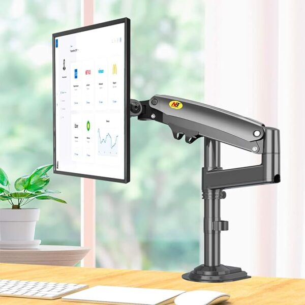 NB North Bayou H100 Monitor Desk Mount Long Arm for 22''-35'' Ultra Wide Full Motion Height Adjustable Monitor - Image 3