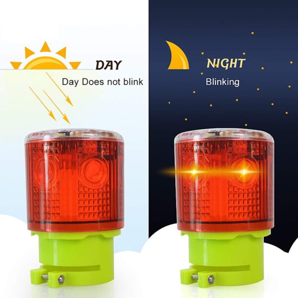 Solar Strobe Warning Light Flashing Lamp - Image 5