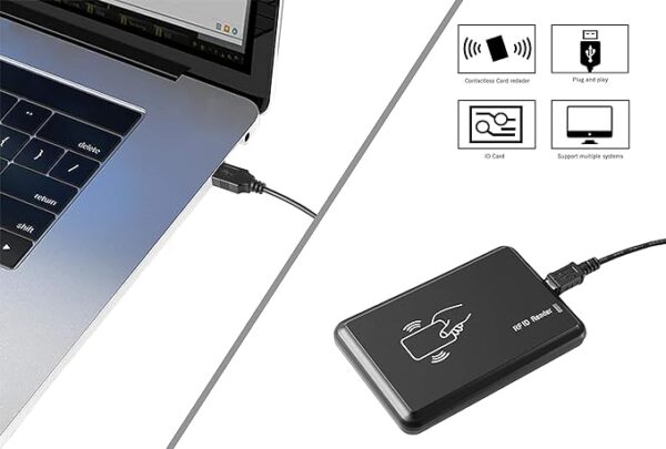 Office Plug and Play USB RFID Card Reader for Attendance and Access Control - Image 5