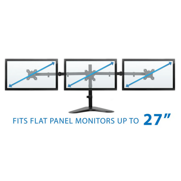 Triple Monitor Stand Table Top 19" to 27" Screen Sizes - Image 6