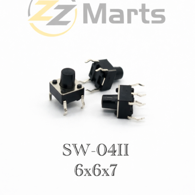 SW-04II 4-Pin DIP Tact Switch – 6×6×7mm Momentary Push Button