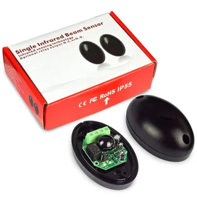 Infrared Beam Sensor – Outdoor Waterproof Single-Beam DC/AC Security Alarm Detector for Factory & Warehouse Protection