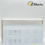 Smart 8 Gang Glass Touch Switch – WiFi Enabled (Black & White)