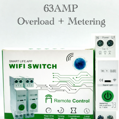 Smart WiFi Circuit Breaker 63A with Overload Protection & Energy Metering