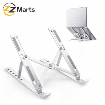 Adjustable Aluminum Laptop Stand – Foldable, Portable & Ergonomic Design