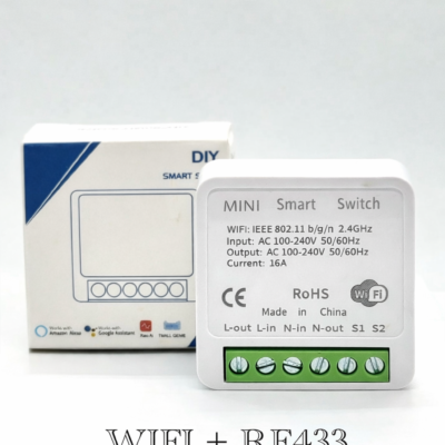 WiFi + RF433 Mini Smart Switch – 16A DIY Module