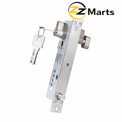 Drop Bolt Lock with Key Cylinder – 12V Electric Lock with Manual Override