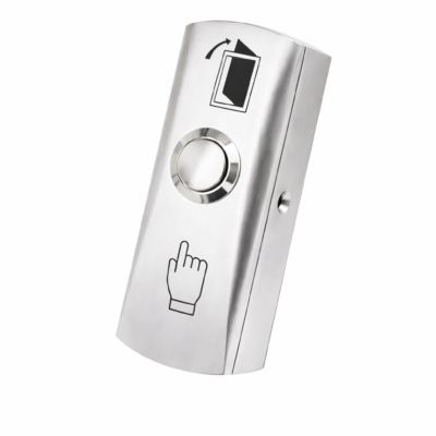 Curved Stainless Steel Exit Button – Door Release Access Control Switch 1X3