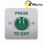Press to Exit Button – Stainless Steel Green Push Exit Switch