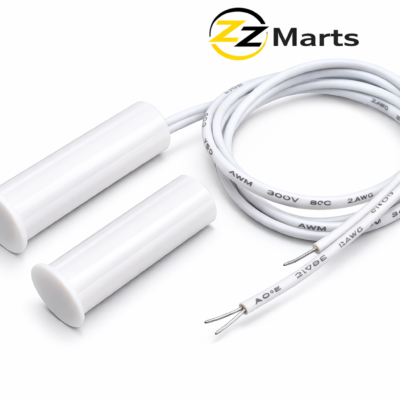 DH-35 Recessed Wired Door Contact – NC Magnetic Reed Switch Sensor